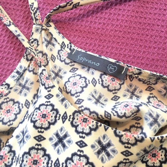 Soprano Pale Yellow Boho Midi Summer Dress - Picture 8 of 10